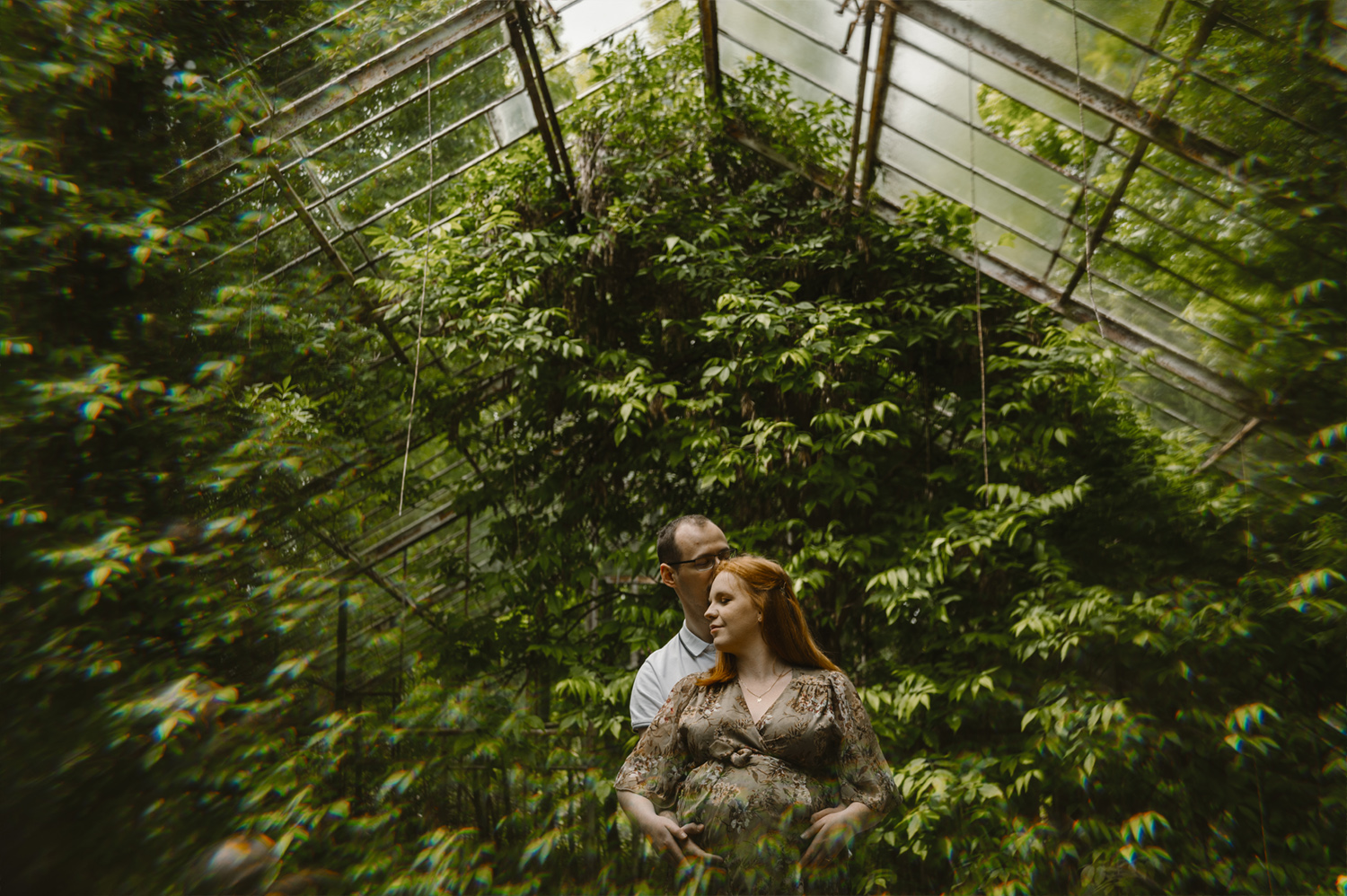 zdjęcia ciążowe w szklarni