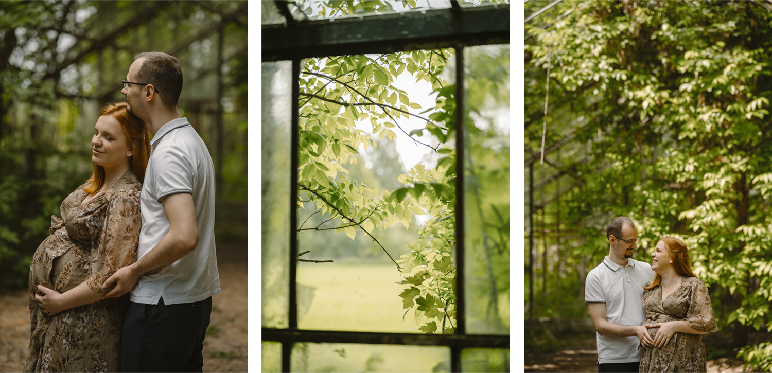 zdjęcia rodzinne w szklarni