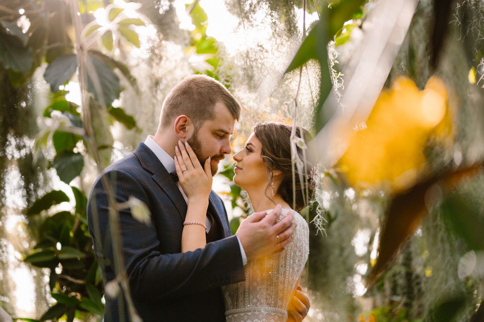 sesja ślubna w szklarni