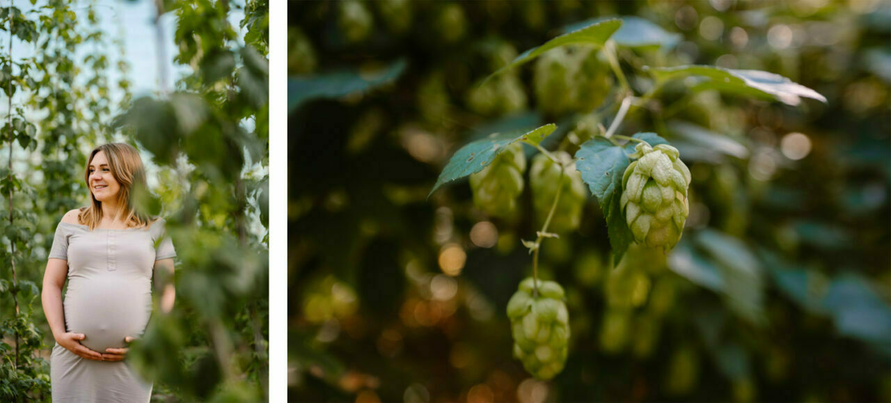 sesja ciążowa w okolicy Lublina - portret mamy