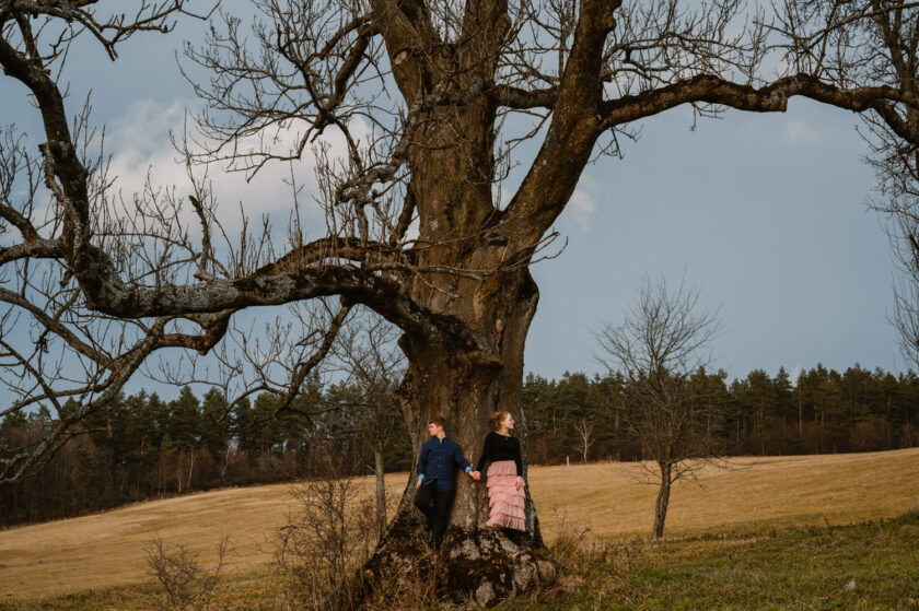 miłosna sesja pary - Bieszczady