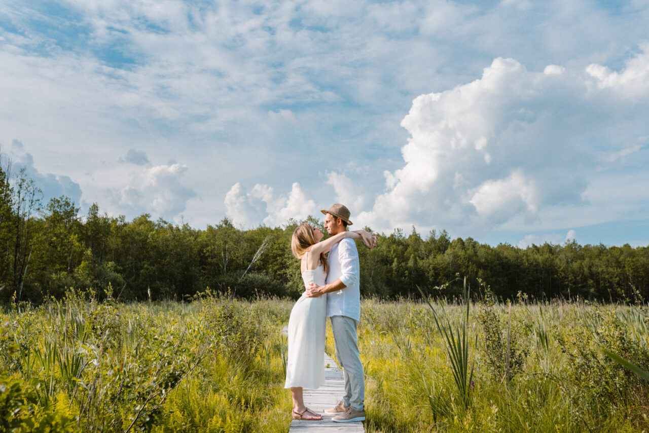narzeczeńska sesja w poleskim parku narodowym