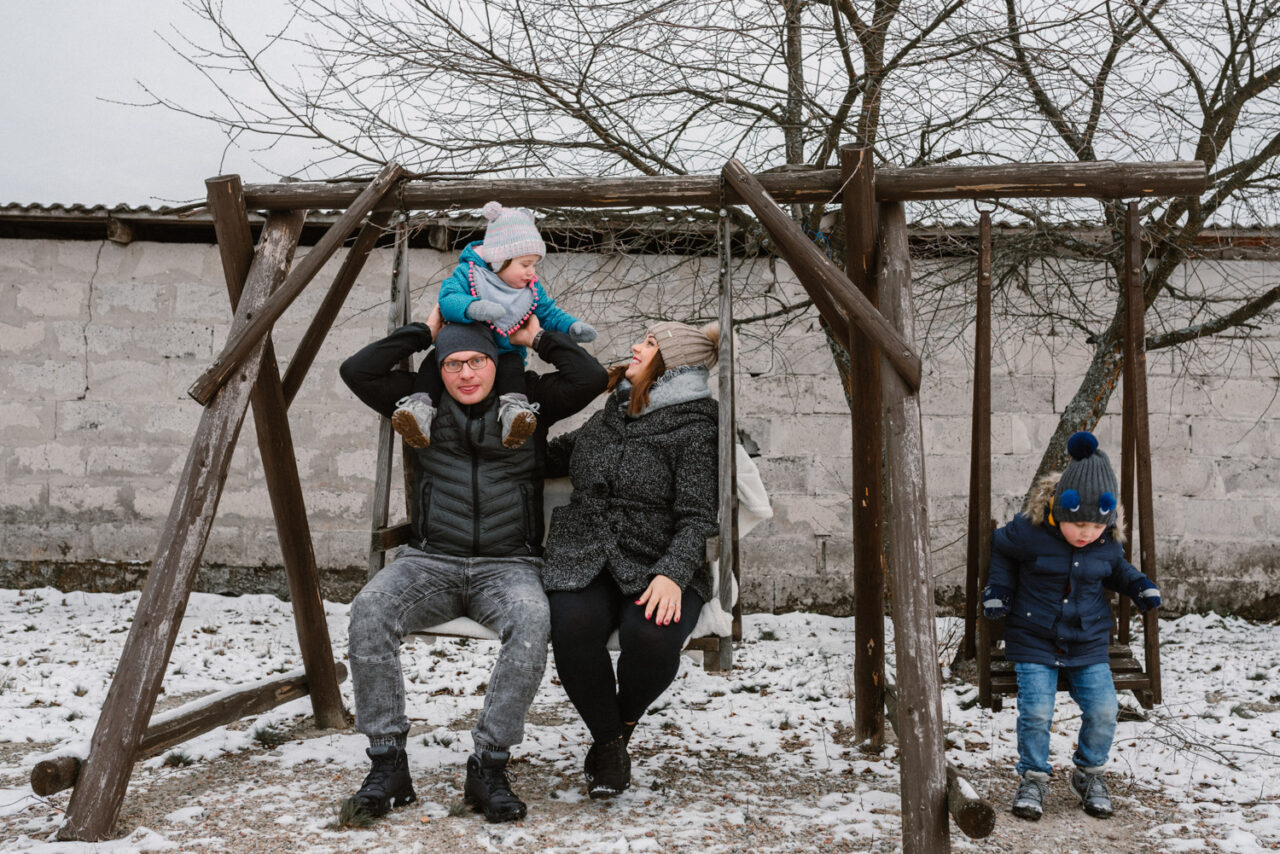 zimowa sesja rodzinna