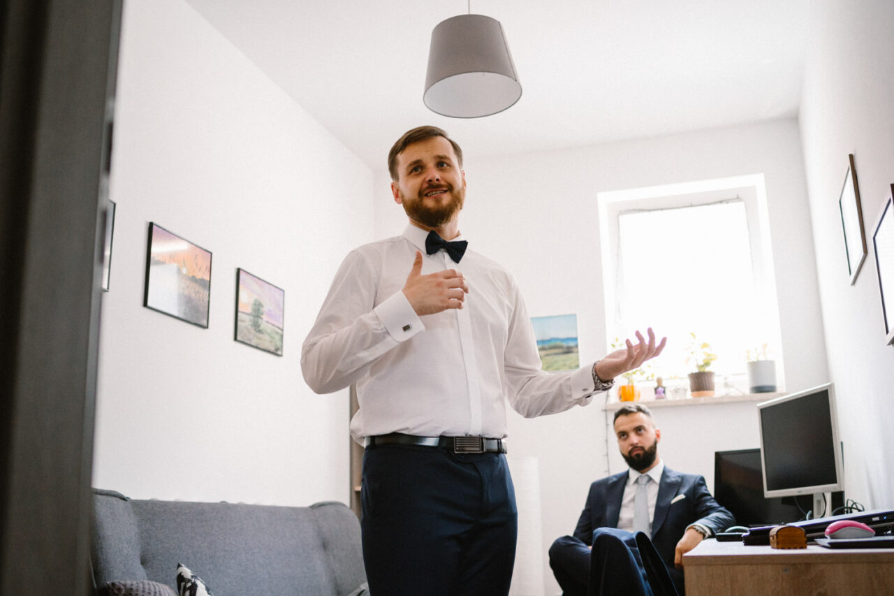 przygotowania do ślubu pana młodego