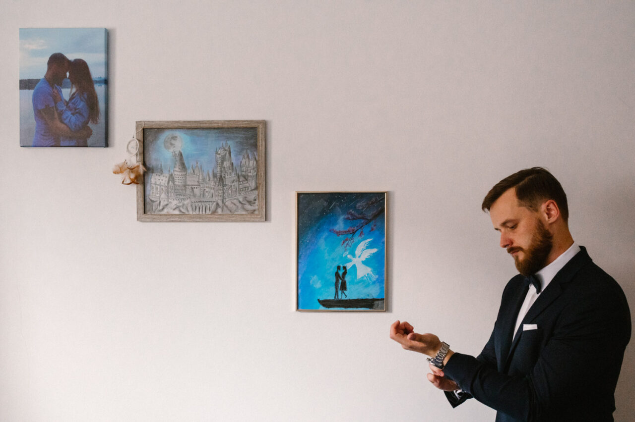 przygotowania do ślubu pana młodego