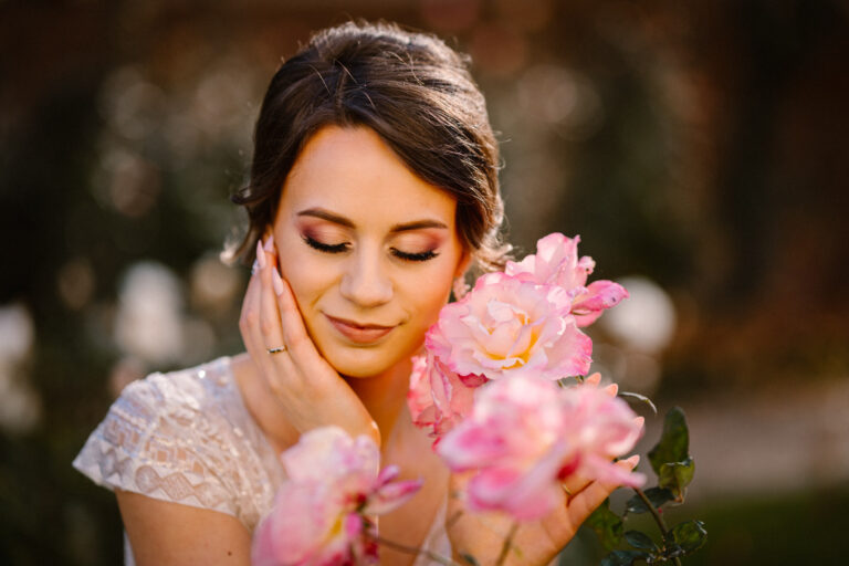 ogród różany Łańcut - portret panny młodej