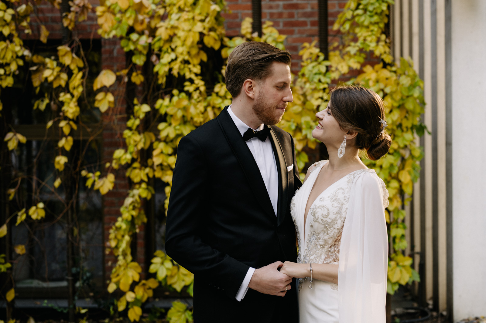 sesja slubna w centrum spotkania kultur